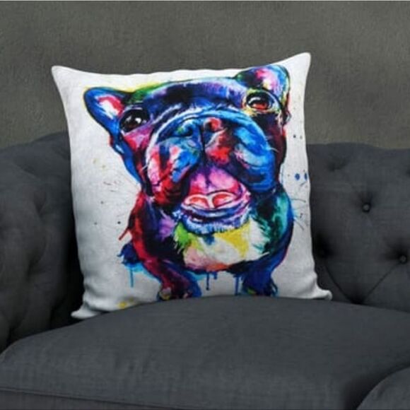 French Bulldog Pillow Cover - Picture 1 of 7